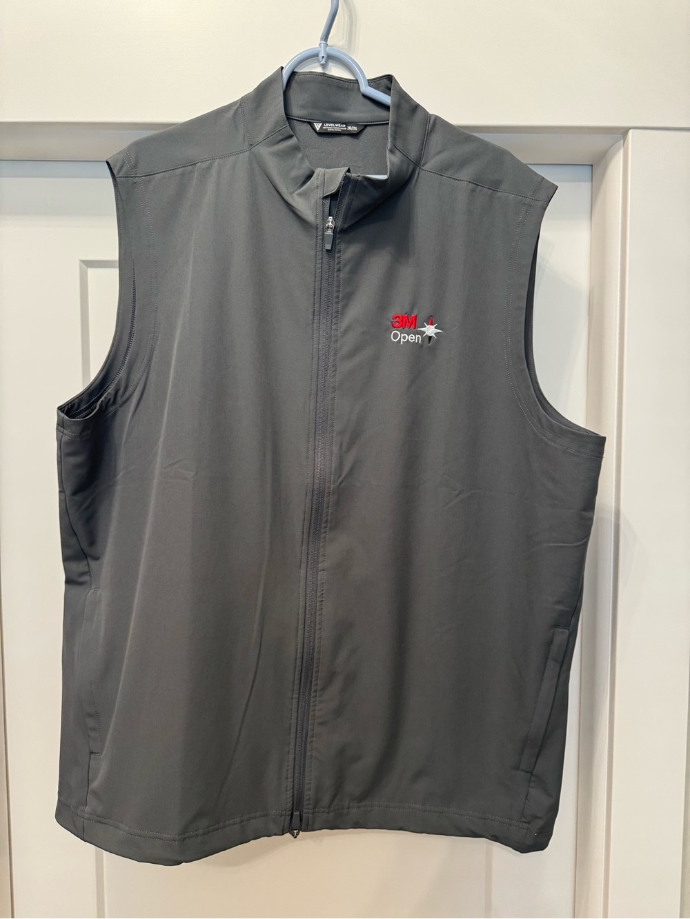 Men’s Levelwear Golf Vest - XXL - Gray - PGA Tour 3M Open Logo